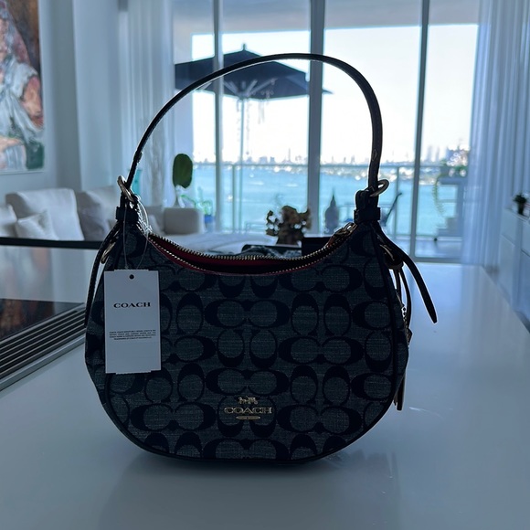 Coach Bags Coach Denim Kleo Hobo Crossbody Bag Poshmark
